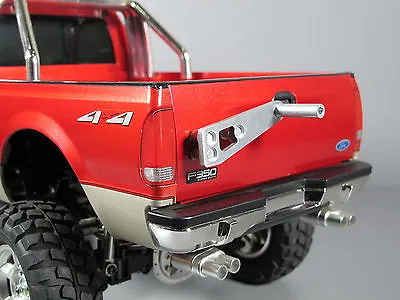 New  TOY  Aluminum Rear Spare Tire Rack Tamiya RC 1/10 Ford F350 High-Lift Truck • £18.65