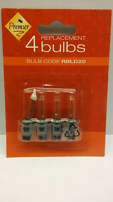 Premier RBLD20 09 1 X Pack Of 3 Clear 1 Fuse Spare Christmas Light Bulbs 12v • £4.50