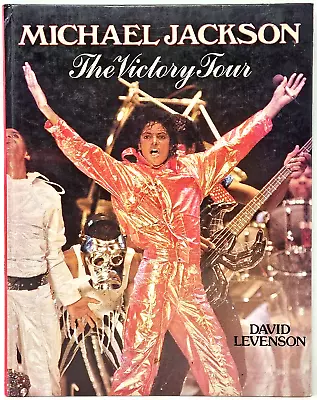 Michael Jackson The Victory Tour David Levenson Hardcover Book Crescent 1984 VTG • $17.99