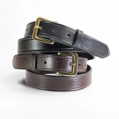 Amish Handcrafted  Leather Belt Beautiful Timeless Strong Durable  1 1/4 In. • $41.99