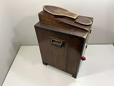 Vintage Handmade Wooden Shoe Shine Kit Box Pine 12in By 13in By 18in Tall • $32.99