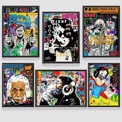 Street Art Wall Art Ape Poster Print Gift Home Bedroom Pop Art • £7.99