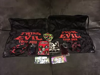 Rob Zombie Marilyn Manson Twins Of Evil Tour 2018 Concert Merchandise Items Lot • $184.73