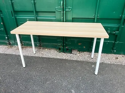 IKEA Linnmon Lagkapten Table Desk 140 X 60cm Olov Legs Oak/Birch CH5 Set B • £75
