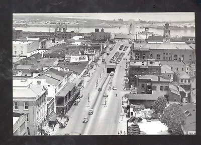 Real Photo Mobile Alabama Downtown Street Scene Birdseye View Postcard Copy • $11.99