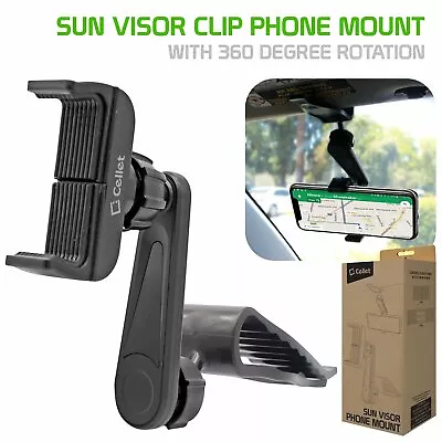 Car Sun Visor Phone Holder Mount Clip For IPhone 12 11 Pro Max Galaxy S20 S10 S9 • $9.99