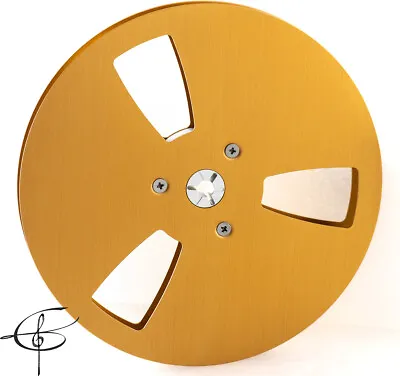 *NEW* 7 Inch Take Up Reel Metal Empty - 1/4 Inch Tape - Gold • $35.95