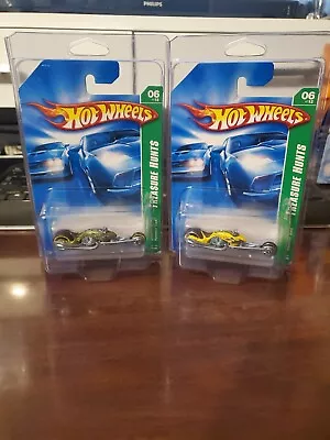 Hot Wheels Treasure Hunt Hammer Sled Lot Super And Regular 2007 In Protectors. • $14