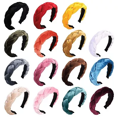 Women's Velvet Headband Twist Braided Knotted Hairband Hair Hoop Accessories • $3.86