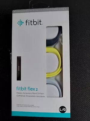 Brand New In Box  Fitbit Flex 2 Classic Accessory Bands 3 Pack  • $49.99