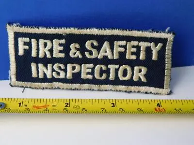 Fire & Safety Inspector Vintage Patch Badge Department Fighter Uniform Crest • $7.25