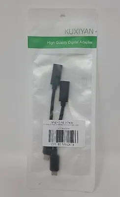 USB C To Micro USB Adapter KUXIYAN 2 Pack Type C Female To Micro USB Male Black • $3