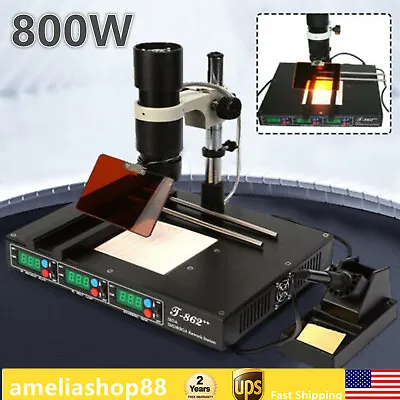 T862++ Infrared Irda BGA - Smt Smd Welder Reflow Rework & Soldering Station NEW • $198