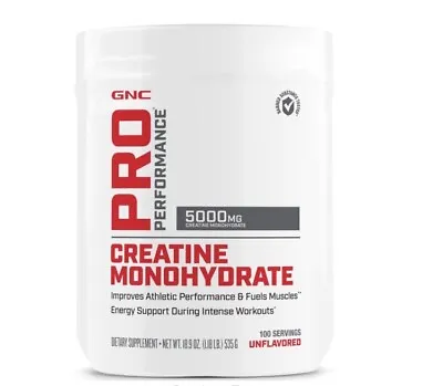 GNC Pro Performance Creatine Monohydrate Dietary Supplement 1.18lb EXP 12/23 • $21.99