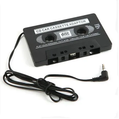 CAR AUDIO TAPE CASSETTE ADAPTER IPHONE IPOD MP3 CD RADIO NANO 3.5mm JACK AUX • £2.99