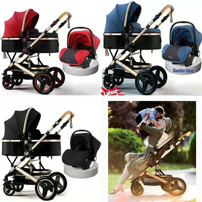 Baby Stroller Set 3 In 1 Newborn Infant Bassinet Travel System With Car Seat • $328.66