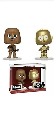 Star Wars - Chewbacca & C-3PO Vynl Brand New In Prefect Condition  Twin POP Pack • $12