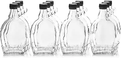 12Oz Glass Maple Syrup Bottles With Looup Handle & Tamper Evident Lids Case Of 1 • $35.79