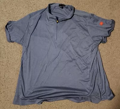 McDonald's Apparel Collection Polo Shirt Zip Up Small S-R Blue Employee Uniform • $18.72