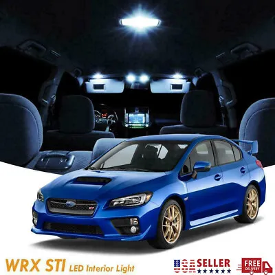 9x White LED Interior Lights Package Kit For Subaru Impreza WRX STI 2004-2019 • $9.99