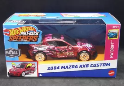 Hot Wheels Pull Back Speeders 2004 Mazda RX8 Custom 1:43 Scale RED • $24.99