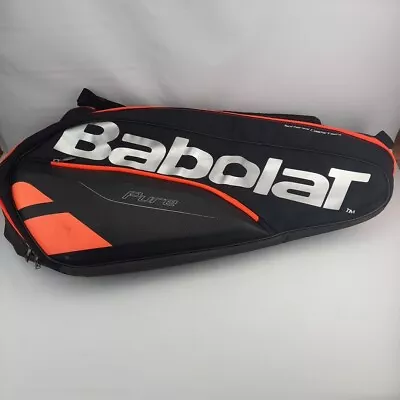 Babolat Pure Strike Tennis 6 Racquet Bag Black And Orange Backpack • $49.99