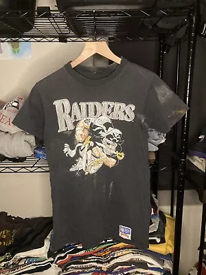 Vintage Oakland Raiders Shirt Mens Small 90s Football NFL Short Sleeve • $15