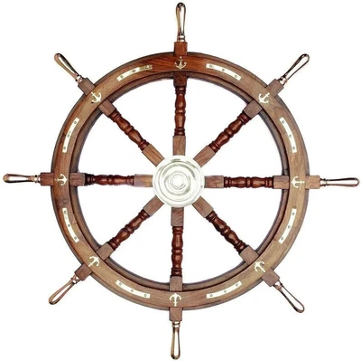£118.80 • Buy 24  Ship Wheel Pirate Rustic Captain Wall Home DÉcor.