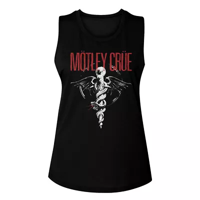 Motley Crue Dr Feelgood Logo Band Concert Merch Women's Muscle Tank T Shirt  • $28.50