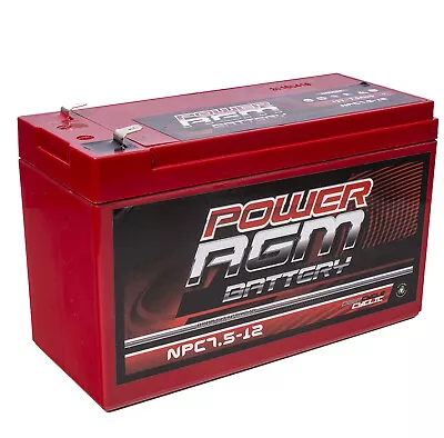 7.5Ah Alarm Battery Agm Sla Deep Cycle Ups 12 Volt Power Supply Spot Light 7.5Ah • $44.95