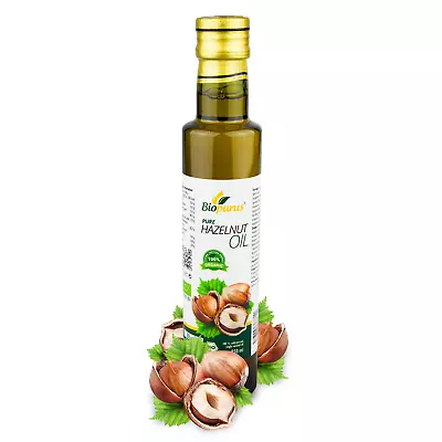 Biopurus Certified Organic Cold Pressed Hazelnut Oil 250ml • £15.10