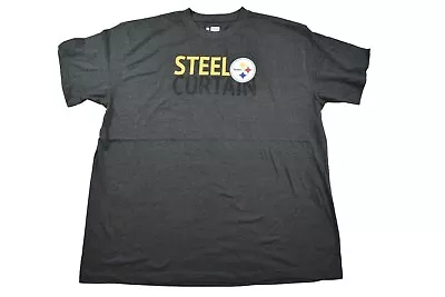 NFL Mens Big & Tall Pittsburgh Steelers Steel Curtain Shirt New 2XL • $14.99