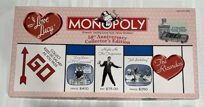 I Love Lucy Monopoly 50th Anniversary Collectors Edition Board Game • $48.99