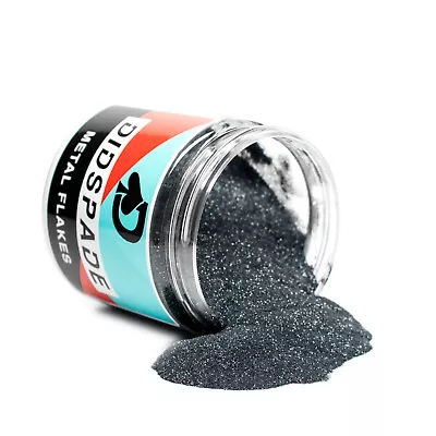 2oz Loaded Gun 0.004 Gunmetal Gray Micro Metal Flake - Solvent Resistant Glitter • $18.95