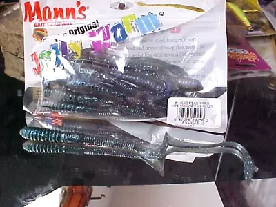 Mann's 8  AUGERTAIL Worm Voted   TOP 100 BASS LURE  ASMGF8-10/ASMGF  BASS/Pike  • $4.54