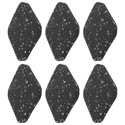$31.50 • Buy 6PCS Rubber Treadmill Mat Sound Insulation Cushion Exercise Equipment Mat Fit XX