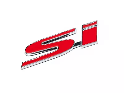 NEW Red Civic Si 02-15 Emblem Badge Decal Sticker Trunk Honda JDM Racing Tuner • $8.95