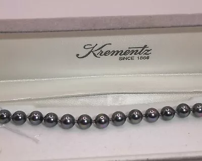 Vintage Krementz 14K 1/20 GF Clasp Peacock 6mm Pearl Bracelet New W/ Tags Faux • $19.99