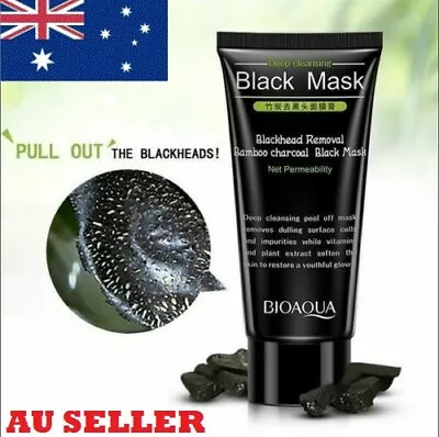 $9.99 • Buy Bamboo Charcoal Black Peel Off Mask Blackhead Remover Acne Facial Cleansing AUS