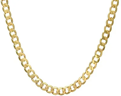 9ct Yellow Gold 24 Inch CURB Chain - Chunky 6mm Width - UK Hallmarked • £425.95