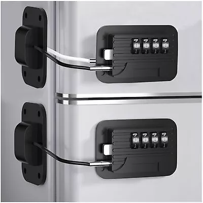 2x Digital Password Cabinet Locks Refrigerator Lock With Metal Key Or Coded Lock • £10.89