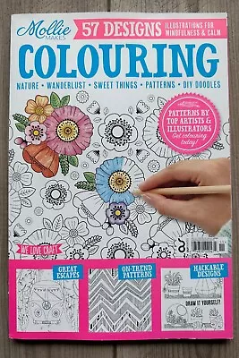 MOLLIE Makes COLORING BOOK 57 Designs Illustrations For MINDFULNESS & CALM Escap • $10.49