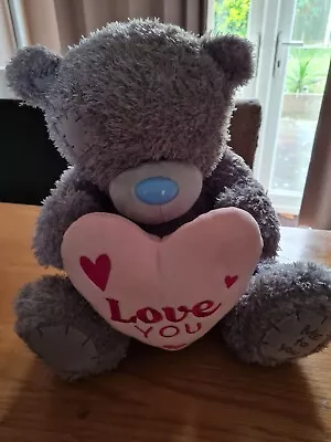 Me To You Giant Bear Grey With Pink  Love You  Heart Excellent Condition  £8 • £8