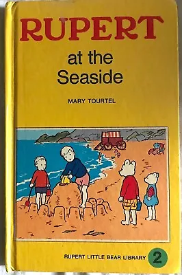 RUPERT AT THE SEASIDE Mary Tourtel Small Hardback 1960s Childrens Collectable • £4.95