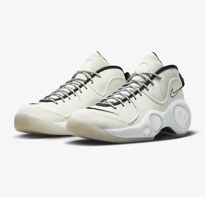 Nike Air Zoom Flight 95 Basketball Shoes Ivory Sail Black DX5505-100 Mens Sizes • $71.96