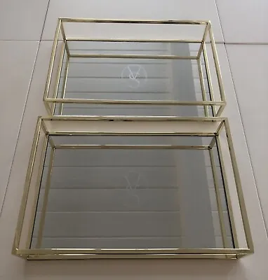 Set Of 2: Victoria’s Secret Mirrored Vanity Trays EXCELLENT CONDITION • $28