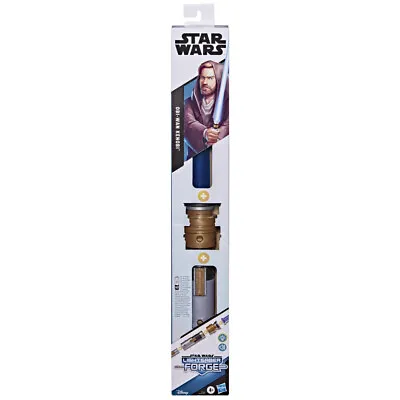 Star Wars Lightsaber Forge Obi-Wan Kenobi Electronic Extendable Blue Lightsaber • $46.95