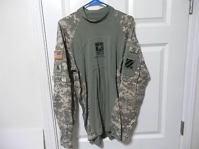 Named Large Massif Mountain Gear  Army Strong Logo  Combat Shirt Acs Acu Ucp • $3.25