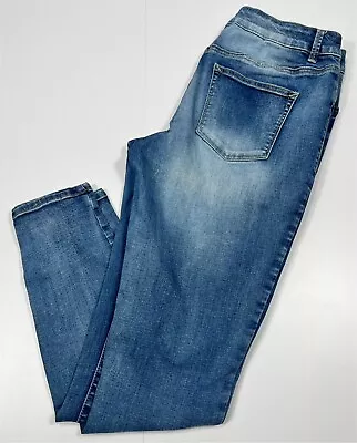 Maurices Jeans Women's Size L-Reg Regular 33 X 29 Denim Blue Cotton Stretch • $12.95