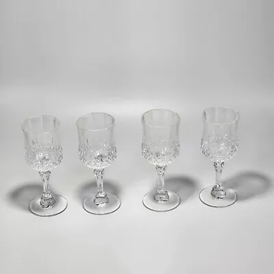 $9.95 • Buy Longchamp Set Of 4 Cristal D'Arques 2 Oz Glasses Cordial Liqueur Sherry Crystal